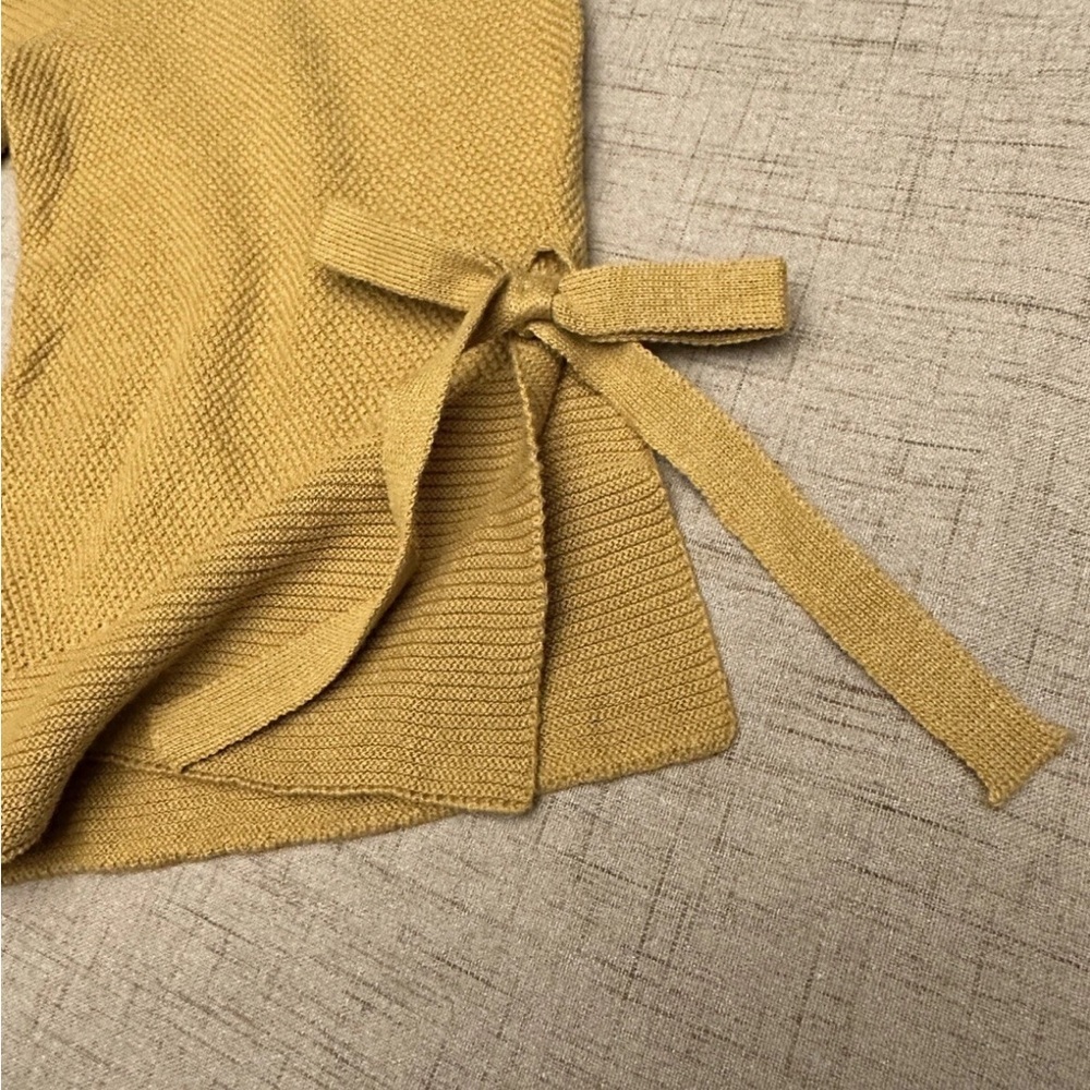 CLICHE by MICHELLE NICOLE Sweater Womens Size Small Yellow Gold 3/4 Sleeves - Picture 9 of 11